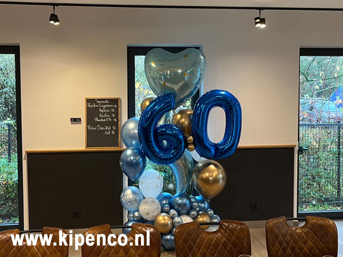 Verjaardag specials Staande decoratie XXL, met heliumaccenten