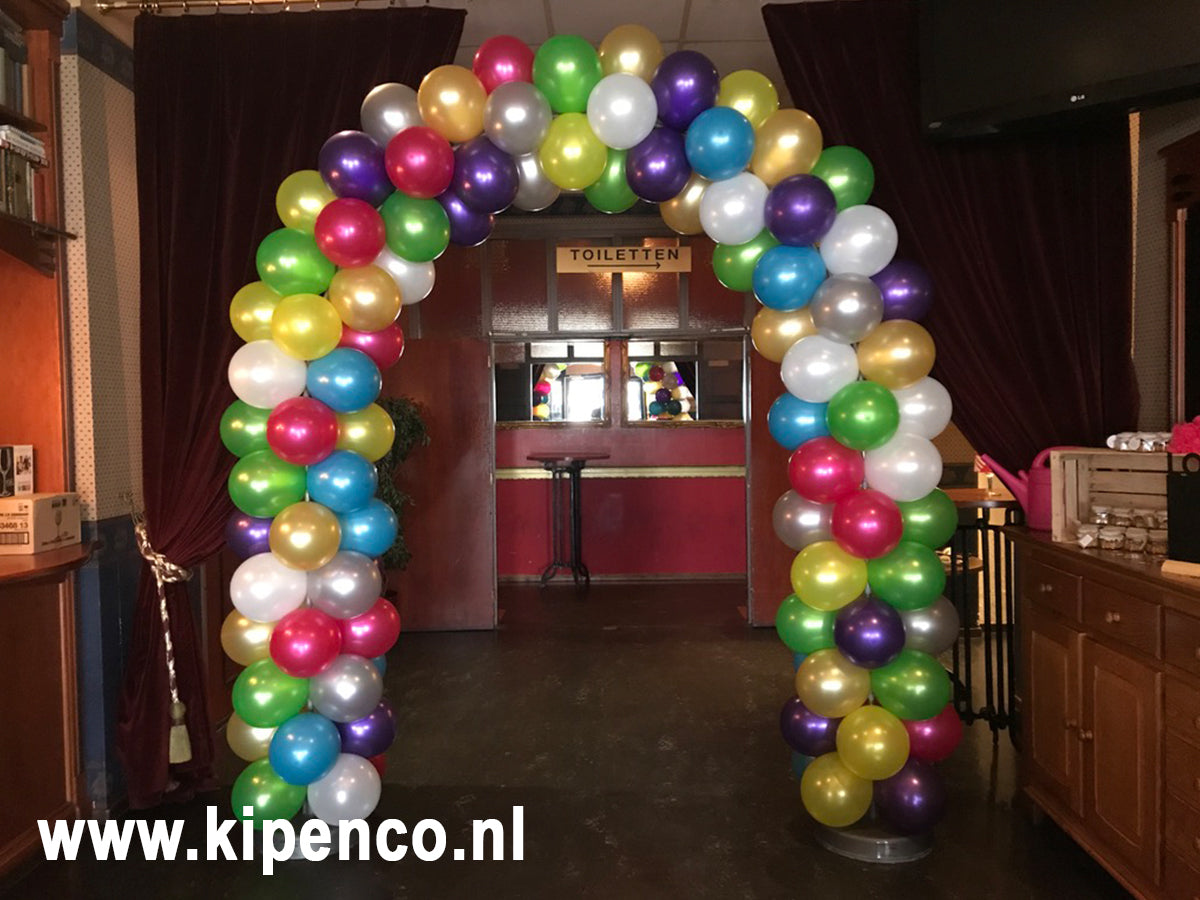 Boog standaardmaat Confetti, 7 kleuren