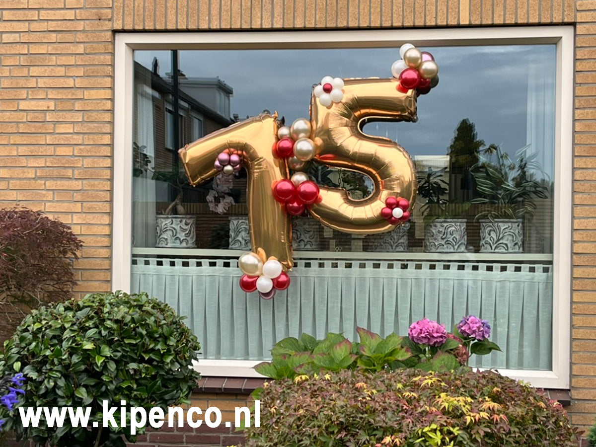 Verjaardag specials Raamdecoratie, 2 cijfers