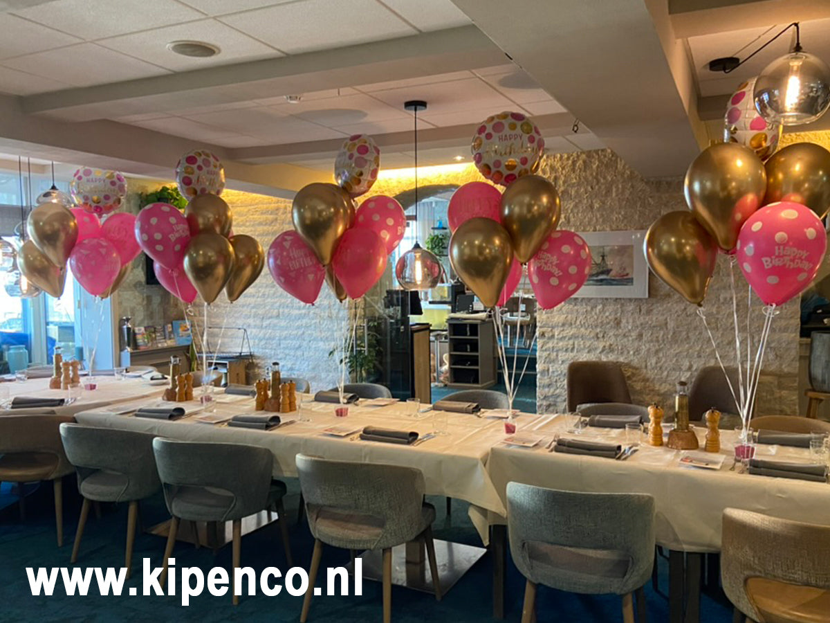 Tafel decoratie Special, 5 ballonnen, 1 print, 1 folie