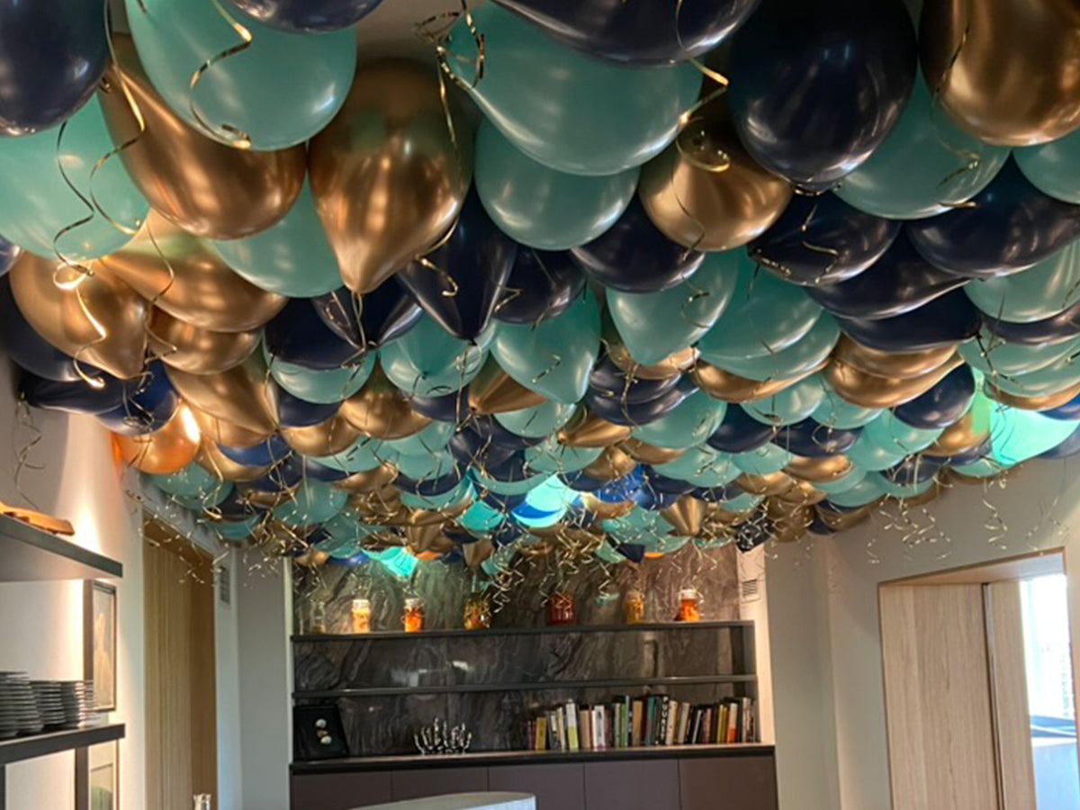 Ballonnen gevuld met helium