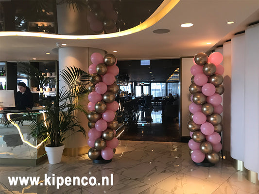 Pilaar 2,05m Spiraal, 2 kleuren