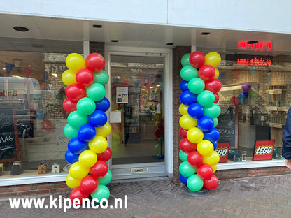 Pilaar 2,05m Spiraal, 4 kleuren