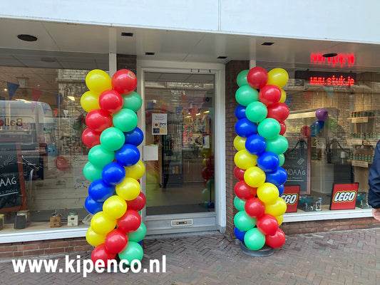 Pilaar 2,05m Spiraal, 4 kleuren