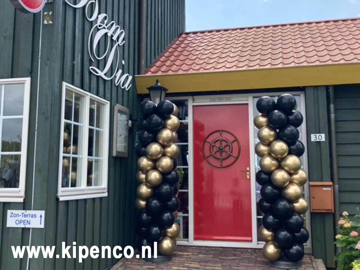 Pilaar 2,05m Dubbele banen, 2 kleuren