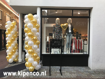 Pilaar 2,35m Spiraal, 2 kleuren