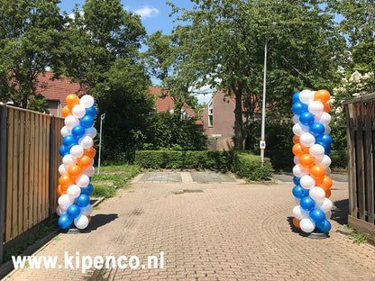 Pilaar 2,35m Spiraal, 3 kleuren