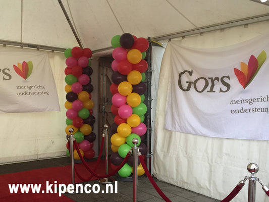 Pilaar 2,35m Confetti, 5 kleuren