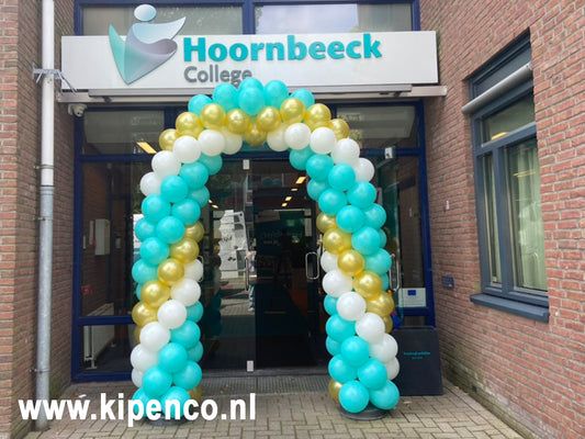 Boog standaardmaat Spiraal, 3 kleuren, 1 kleur dubbele baan