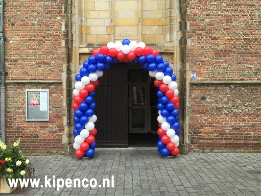 Boog XL Spiraal, 3 kleuren 1 baan dubbel
