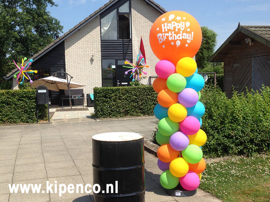 Pilaar print top Confetti, 6 kleuren