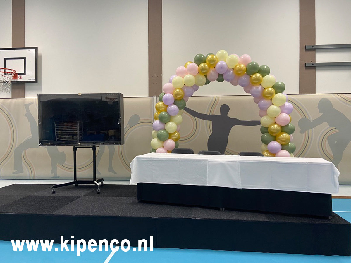 Boog standaardmaat Confetti, 5 kleuren