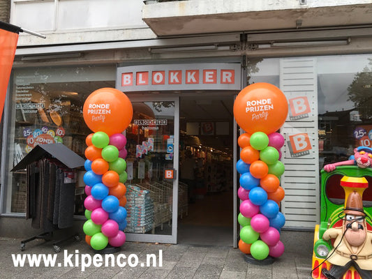 Pilaar print top Spiraal, 4 kleuren