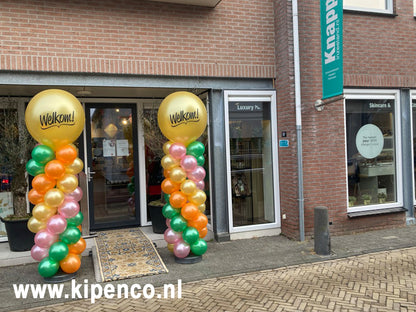 Pilaar print top Spiraal, 4 kleuren