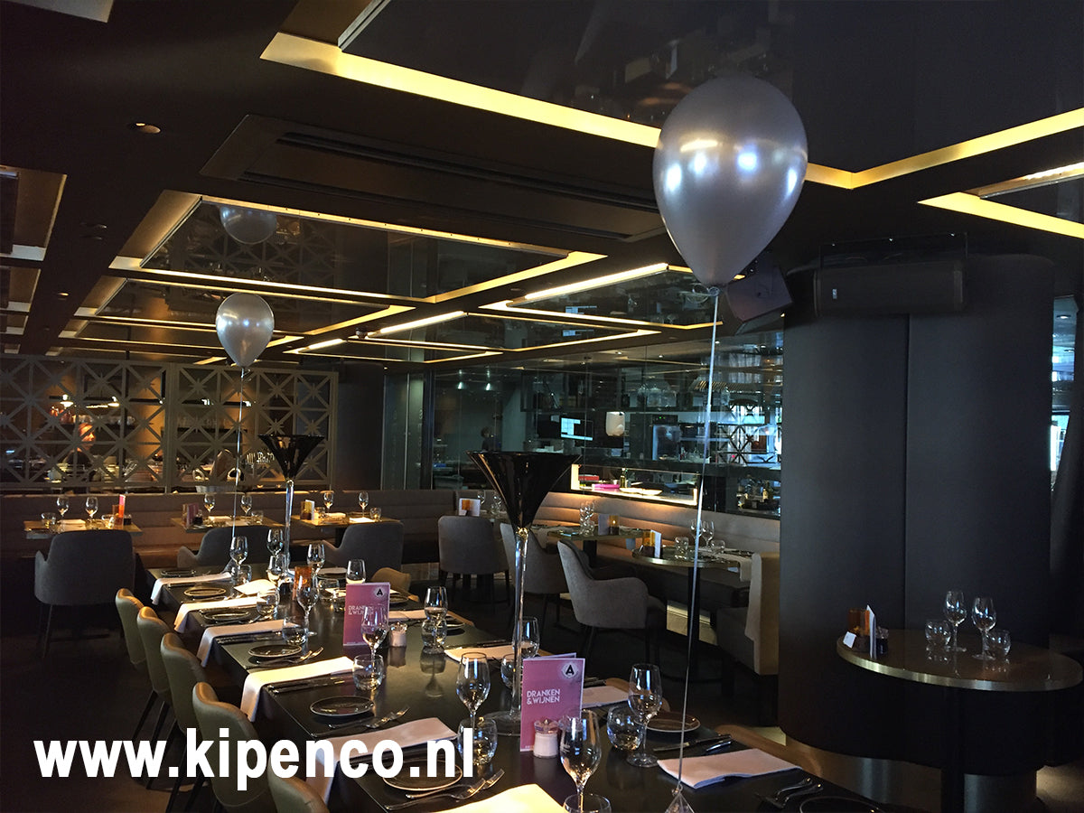 Tafel decoratie 1 ballon Effen, 1 kleur