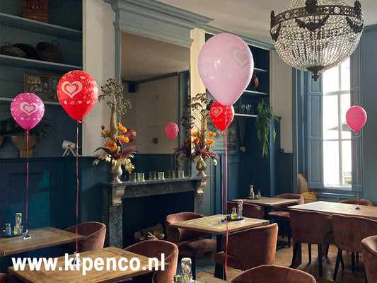 Tafeldecoratie met print, 1 ballon