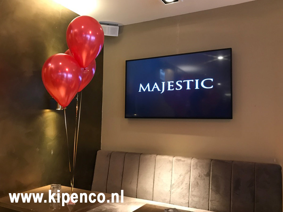 Tafel decoratie 3 ballonnen Effen, 1 kleur