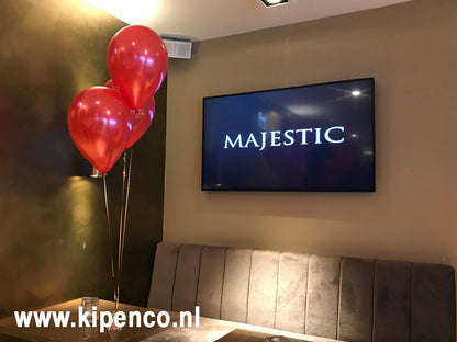Tafel decoratie 3 ballonnen Effen, 1 kleur