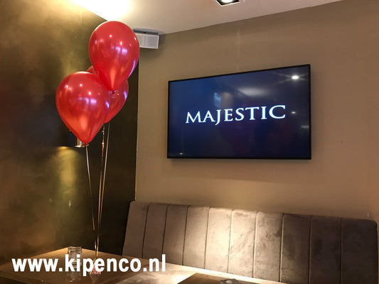 Tafel decoratie 3 ballonnen Effen, 1 kleur
